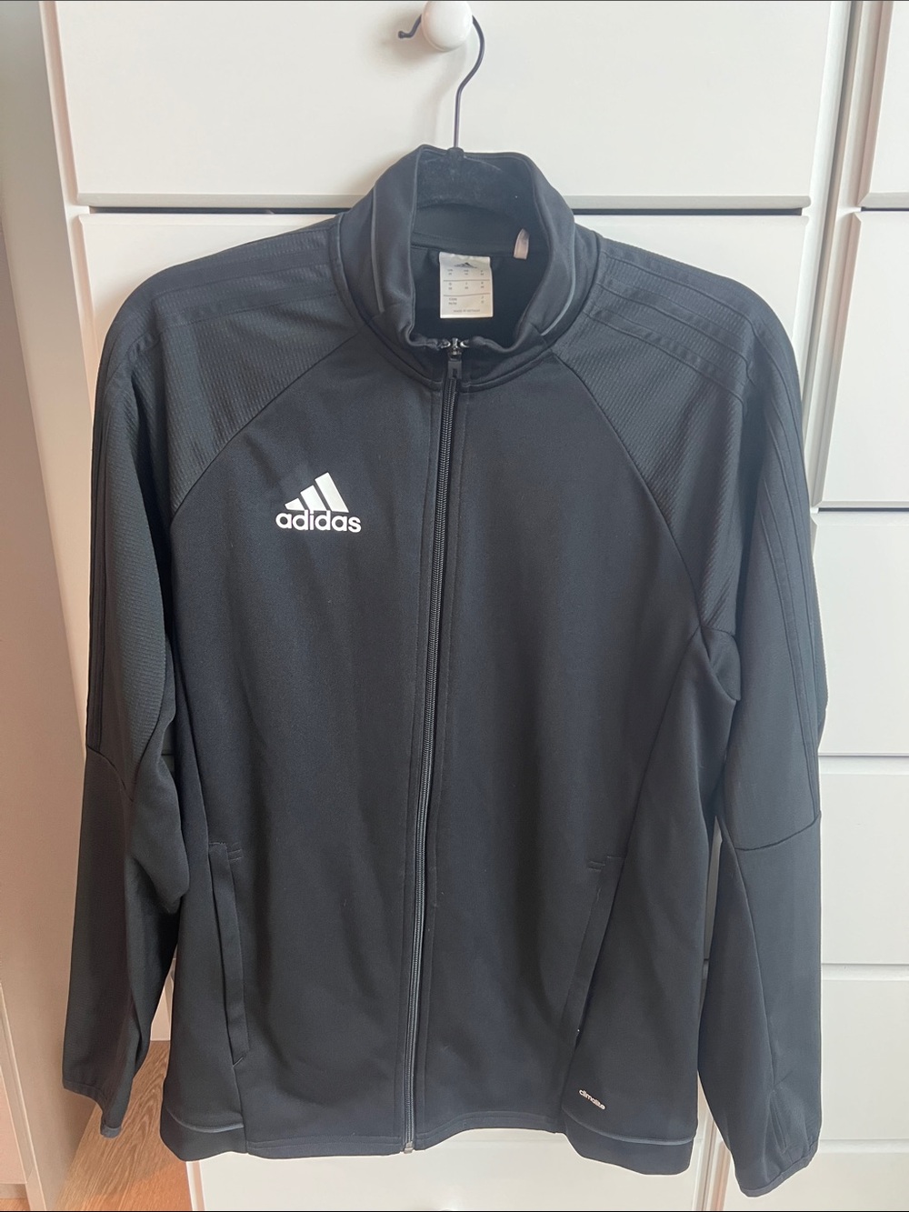 adidas Black Lightweight Full-Zip Training Jacket